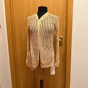 Macy's Cream Knit Cardigan Pullover